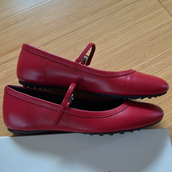 M. Gemi ‘The Margherita’ Mary Jane flats in Sunset Red, size 37 - Picture 11 of 14